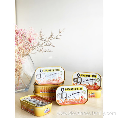 Food Grade Tin Sardine Fish Canned In Oil